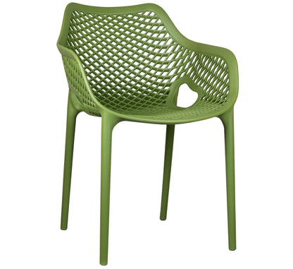 Air-A Armstoel – PVC Olijf Groen