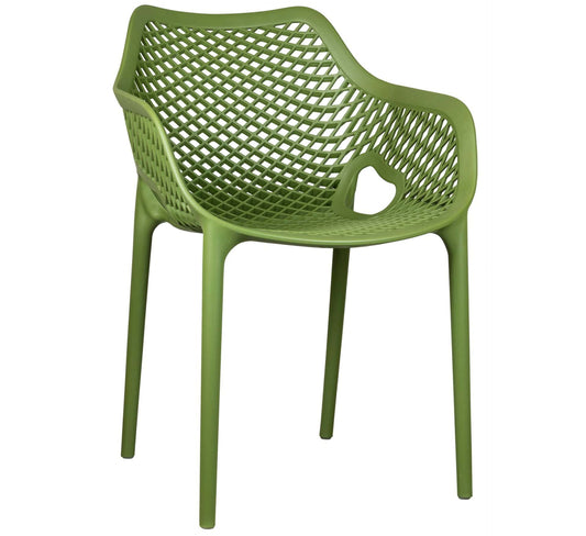 Air-A Armstoel – PVC Olijf Groen