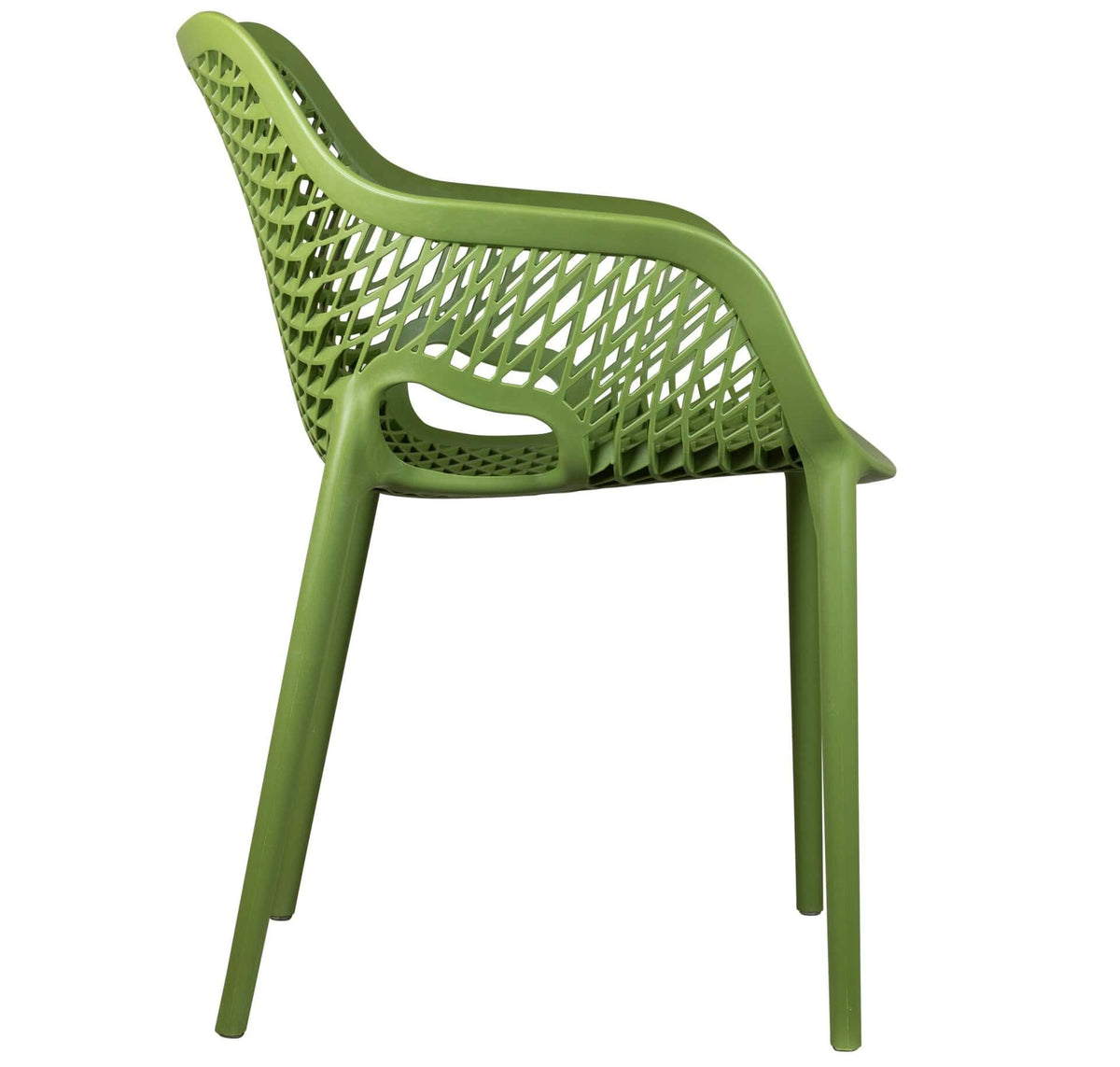 Air-A Armstoel – PVC Olijf Groen
