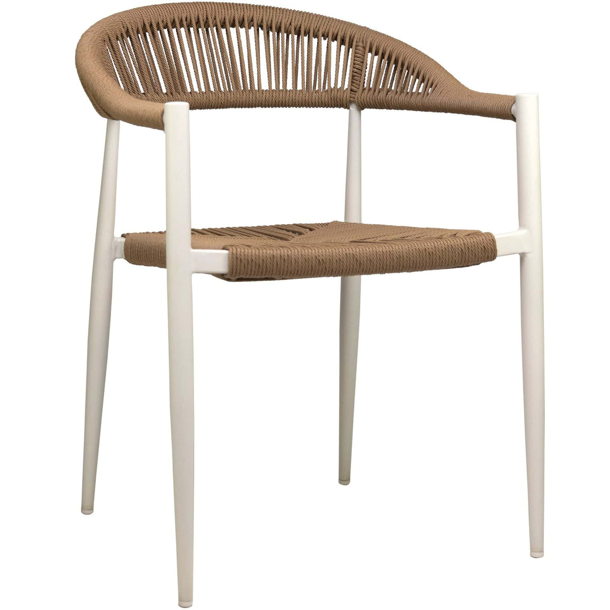 Jonah Terrasstoel – Wit/Naturel
