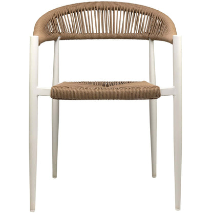 Jonah Terrasstoel – Wit/Naturel