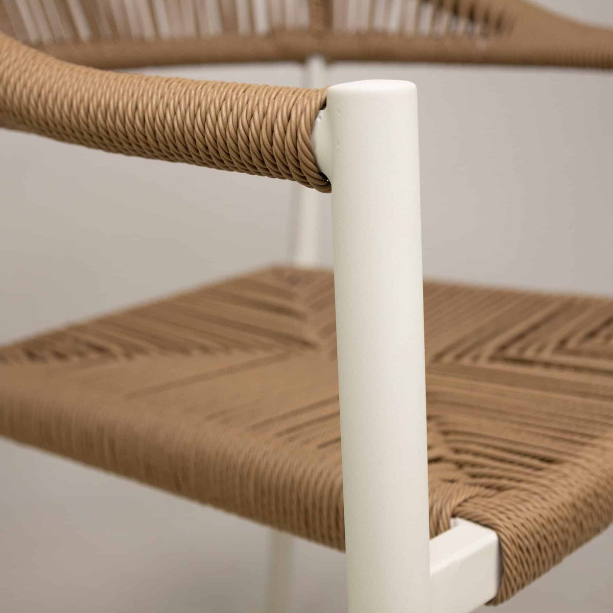 Jonah Terrasstoel – Wit/Naturel