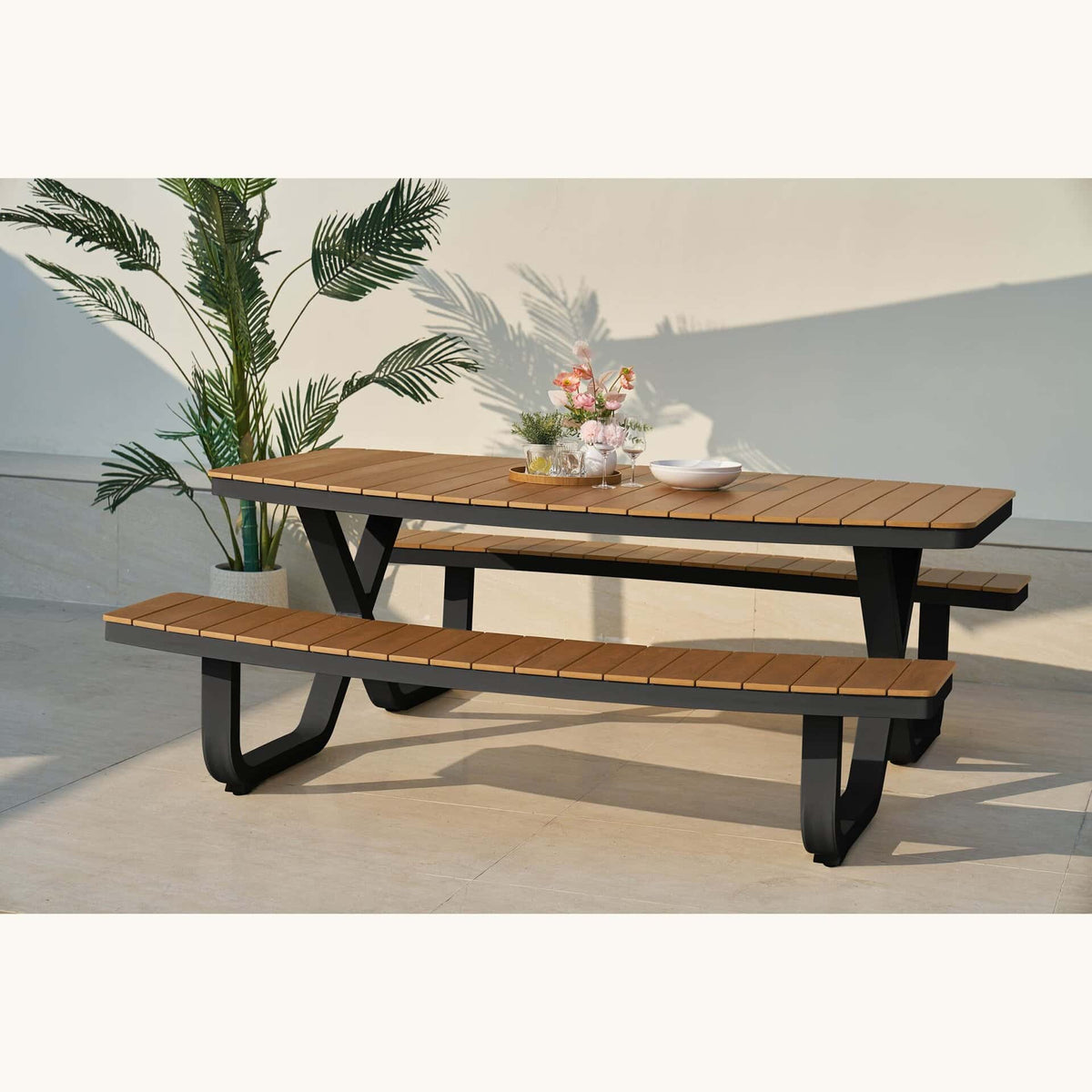 Troy Alu Picknickset – Zwart