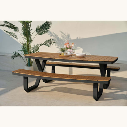Troy Alu Picknickset – Zwart