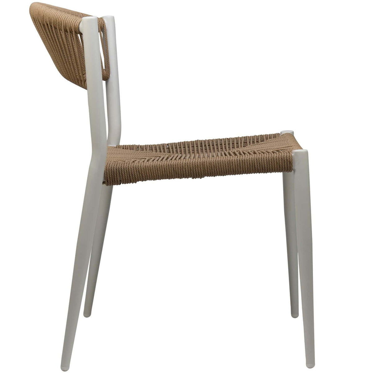 Jonah Stoel Zonder Arm – Wit/Naturel