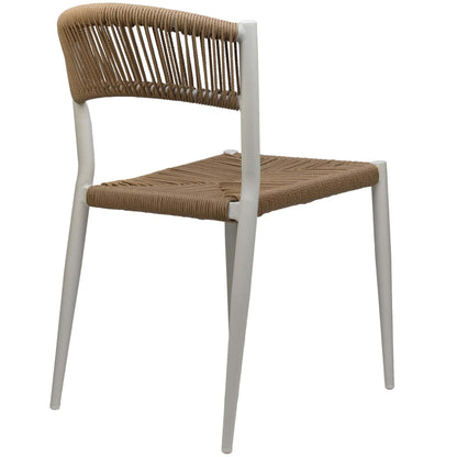 Jonah Stoel Zonder Arm – Wit/Naturel