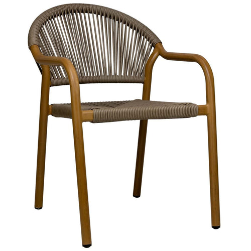 Farina Terrasstoel – Taupe/Naturel