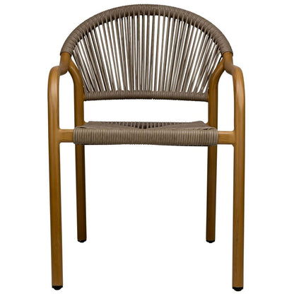 Farina Terrasstoel – Taupe/Naturel