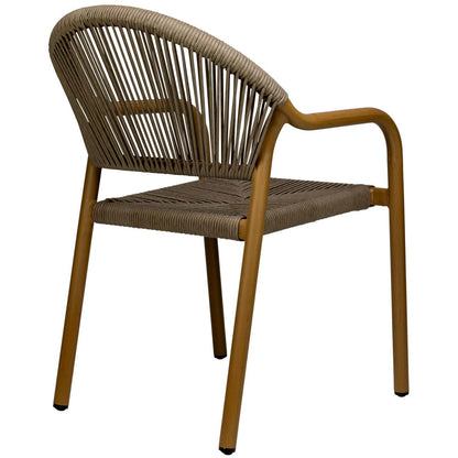 Farina Terrasstoel – Taupe/Naturel