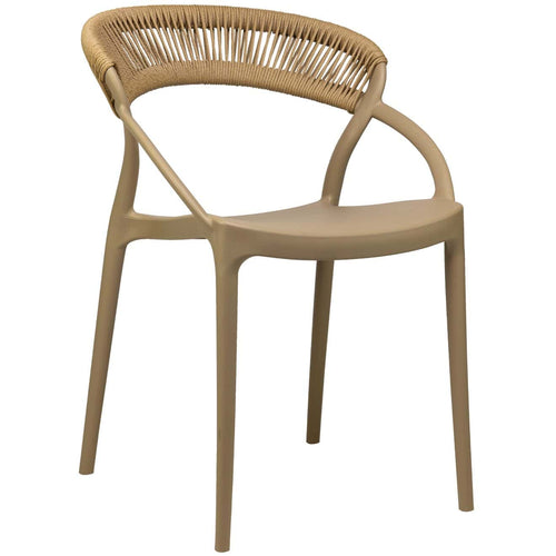 Riviera Terrasstoel – Beige/Naturel