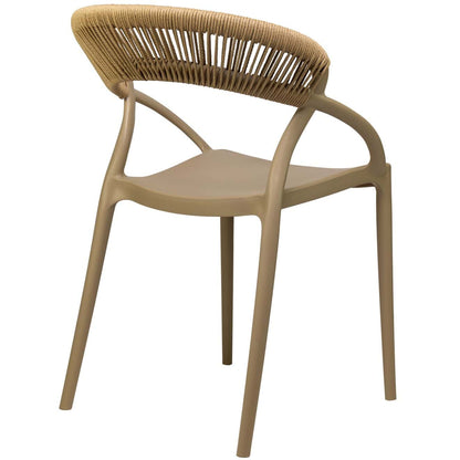 Riviera Terrasstoel – Beige/Naturel