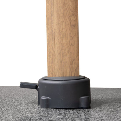 Eifel Parasol – 300x300cm – Taupe/Wood Look