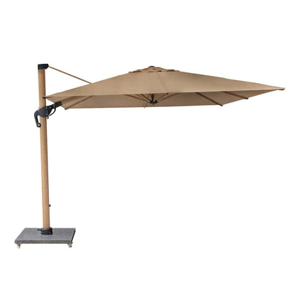 Eifel Parasol – 300x300cm – Taupe/Wood Look
