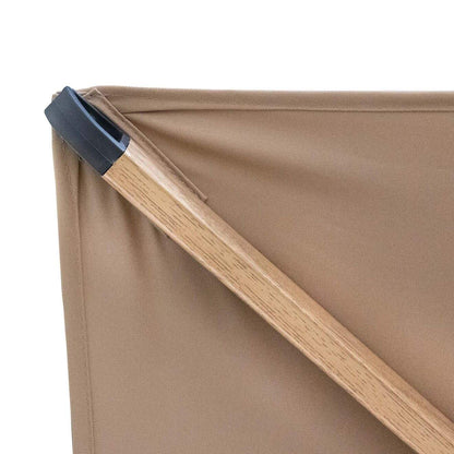 Eifel Parasol – 300x300cm – Taupe/Wood Look