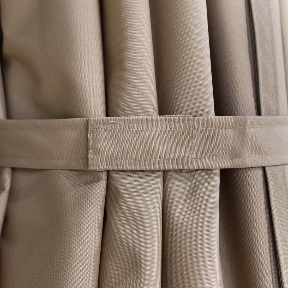 Eifel Parasol – 300x300cm – Taupe/Wood Look