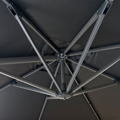 Eifel Parasol – 300x300cm – Zwart/Antraciet