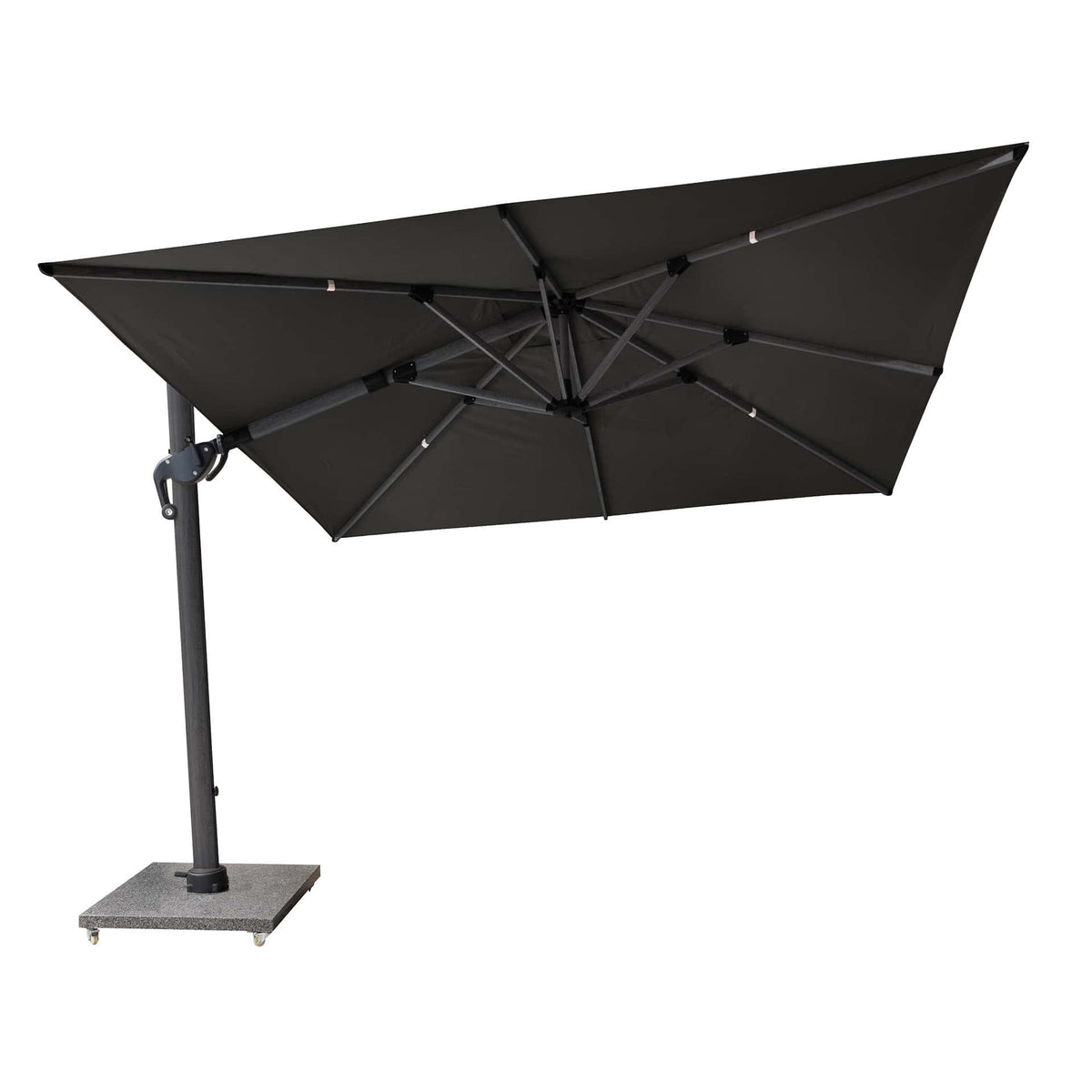 Eifel Parasol – 300x300cm – Zwart/Antraciet