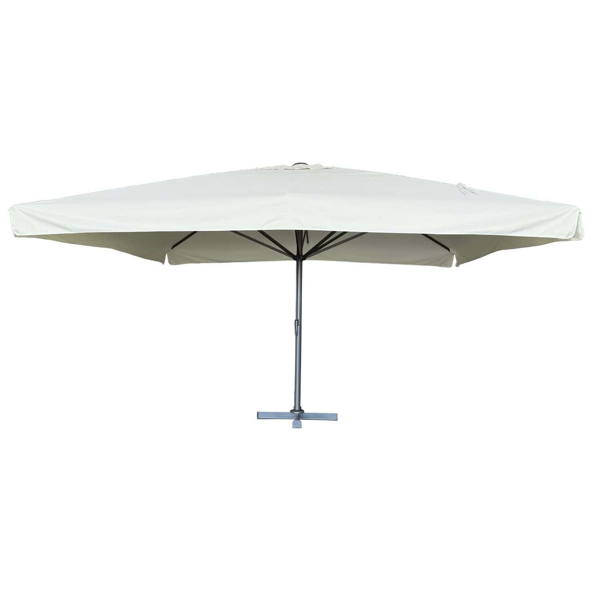 Karin Parasol – 500x500cm – Ivoor/Antraciet