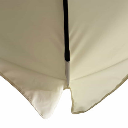 Karin Parasol – 500x500cm – Ivoor/Antraciet