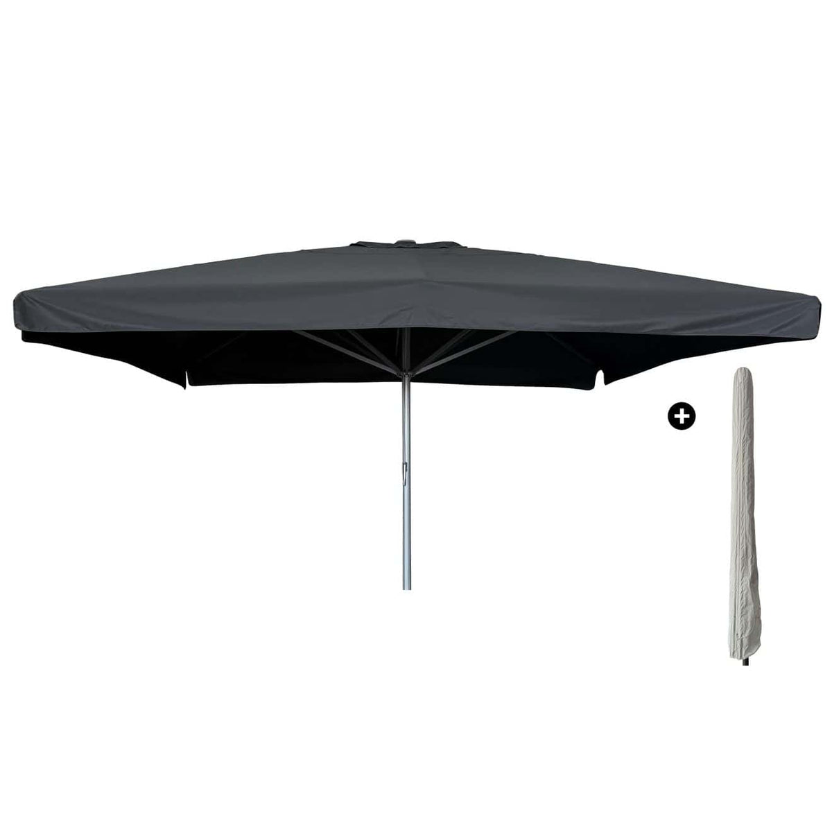 Karin Parasol – 500x500cm – Zwart/Antraciet