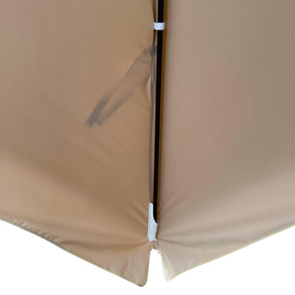 Karin Parasol – 500x500cm – Ecru/Antraciet