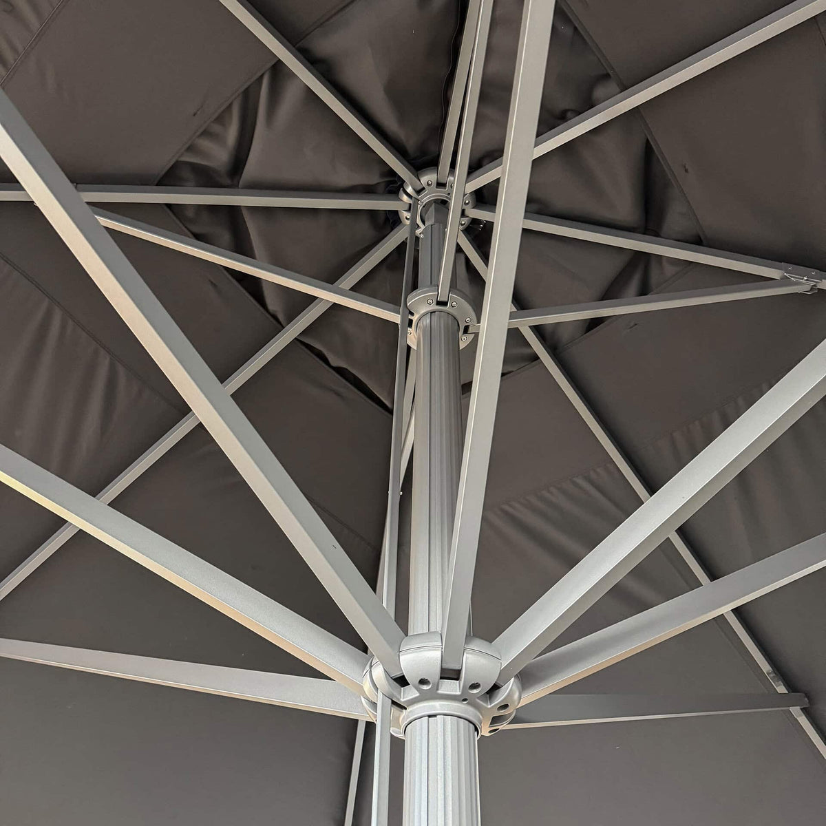 Liva Parasol – 500x500cm – Zwart/Antraciet