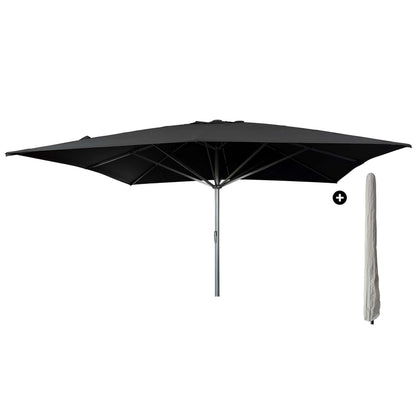 Liva Parasol – 500x500cm – Zwart/Antraciet