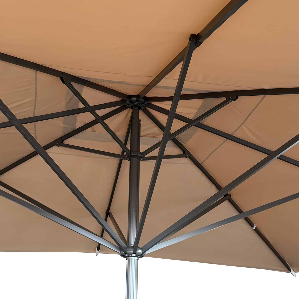 Liva Parasol – 500x500cm – Ecru/Antraciet