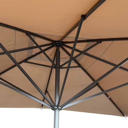 Liva Parasol – 500x500cm – Ecru/Antraciet