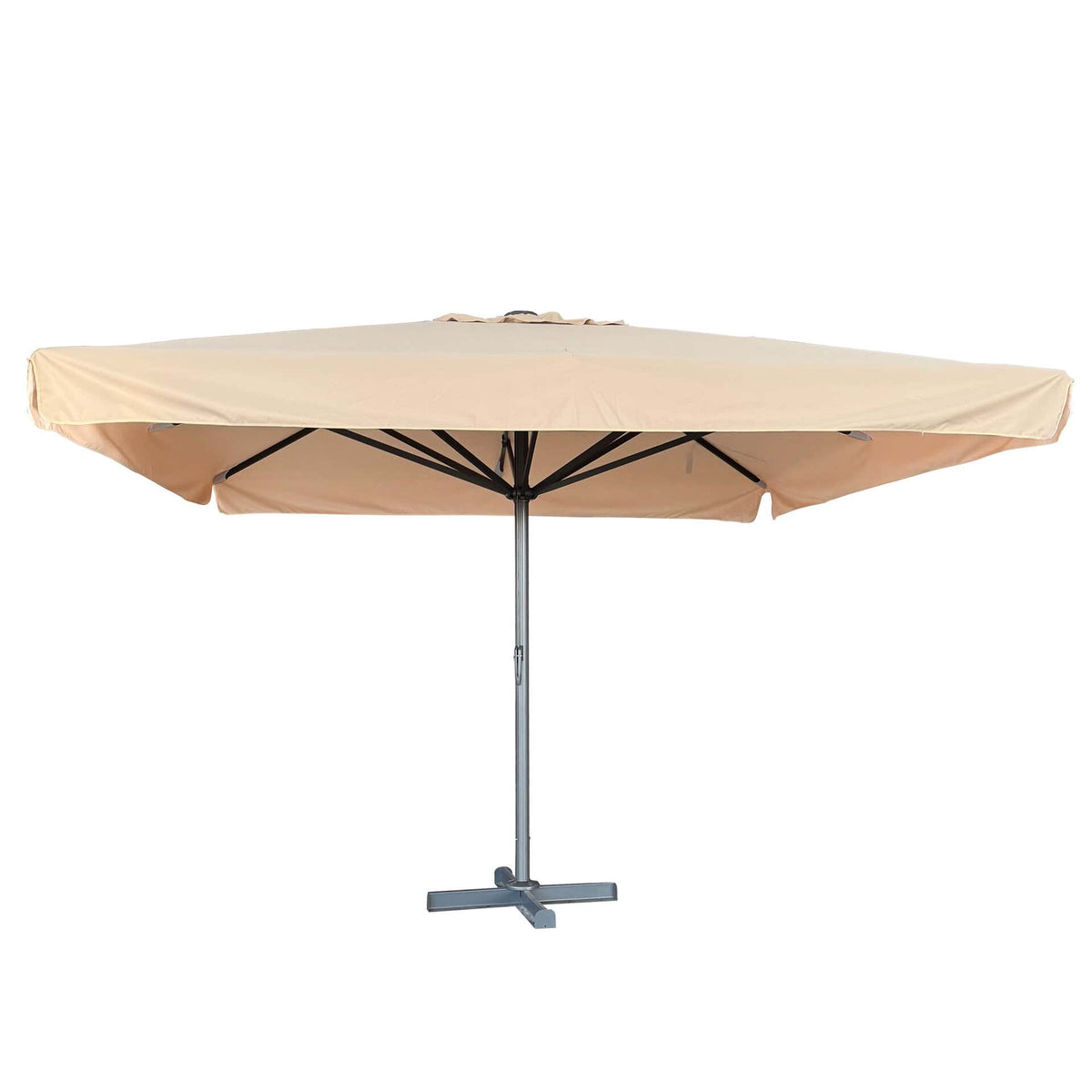 Karin Parasol – 400x400cm – Ecru/Antraciet