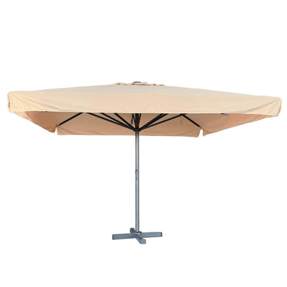 Karin Parasol – 400x400cm – Ecru/Antraciet