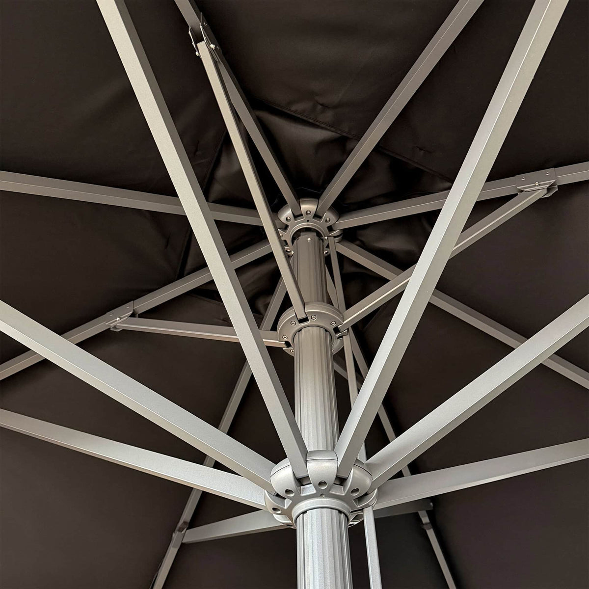 Liva Parasol – 300x300cm – Zwart/Antraciet