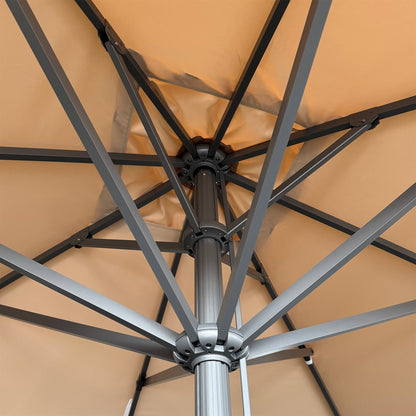 Liva Parasol – 300x300cm – Ecru/Antraciet