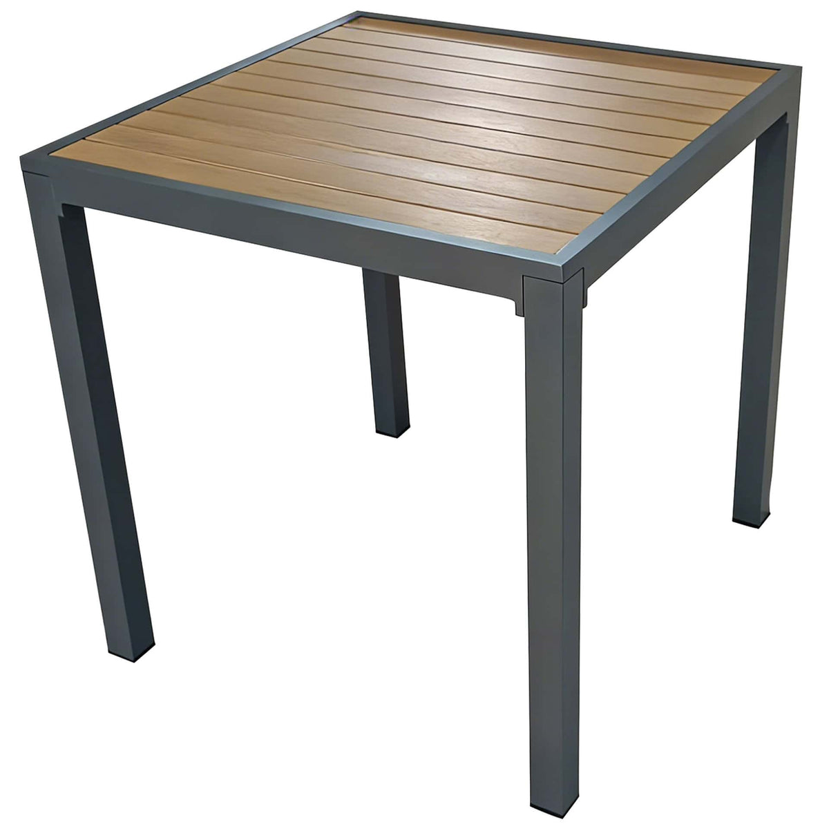 Marlon Terrastafel – 80×80 – Antraciet/Woodlook