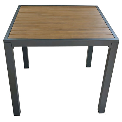 Marlon Terrastafel – 80×80 – Antraciet/Woodlook