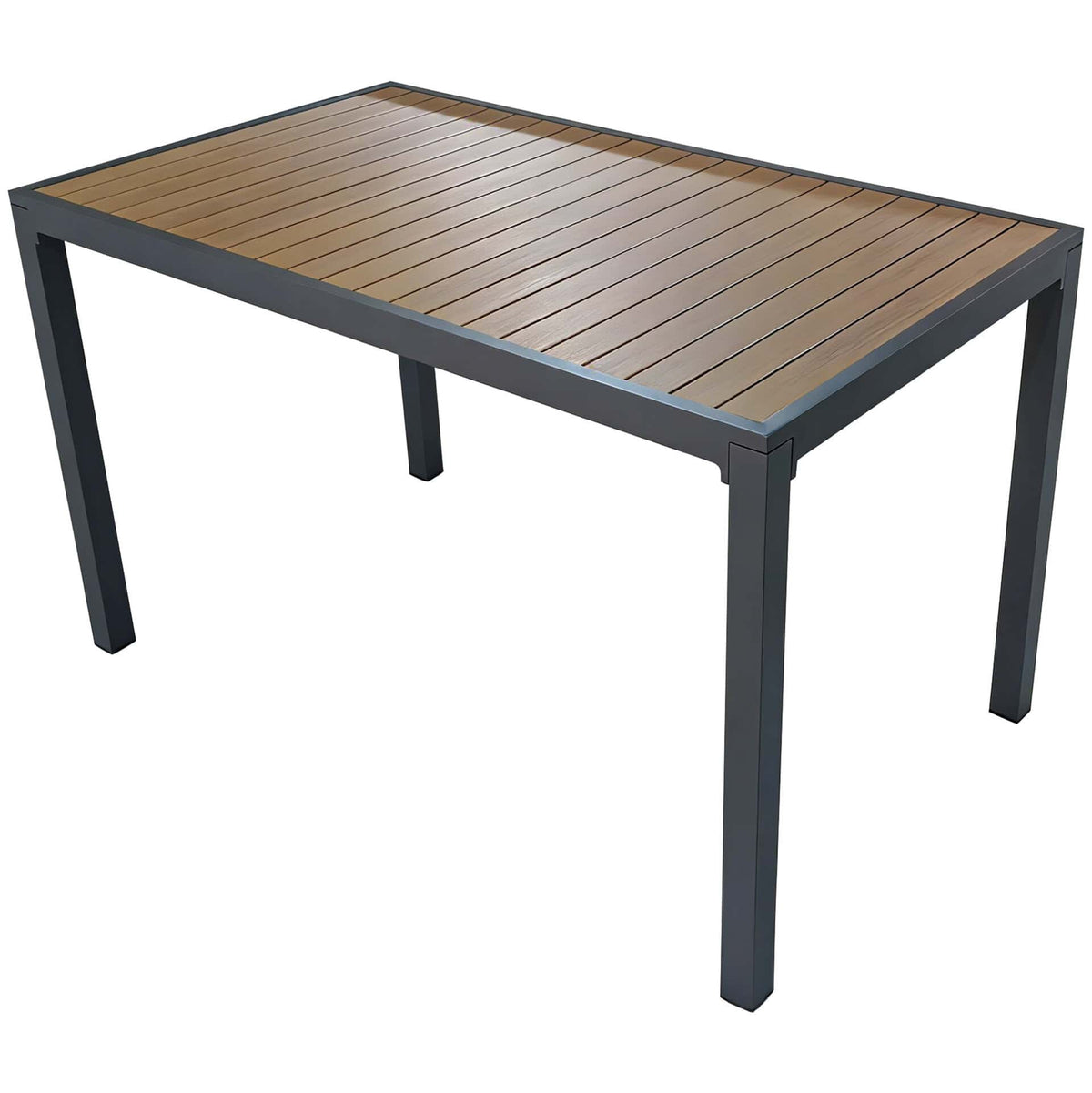 Marlon Terrastafel – 140x80cm – Antraciet/Woodlook
