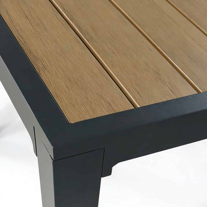 Marlon Terrastafel – 140x80cm – Antraciet/Woodlook