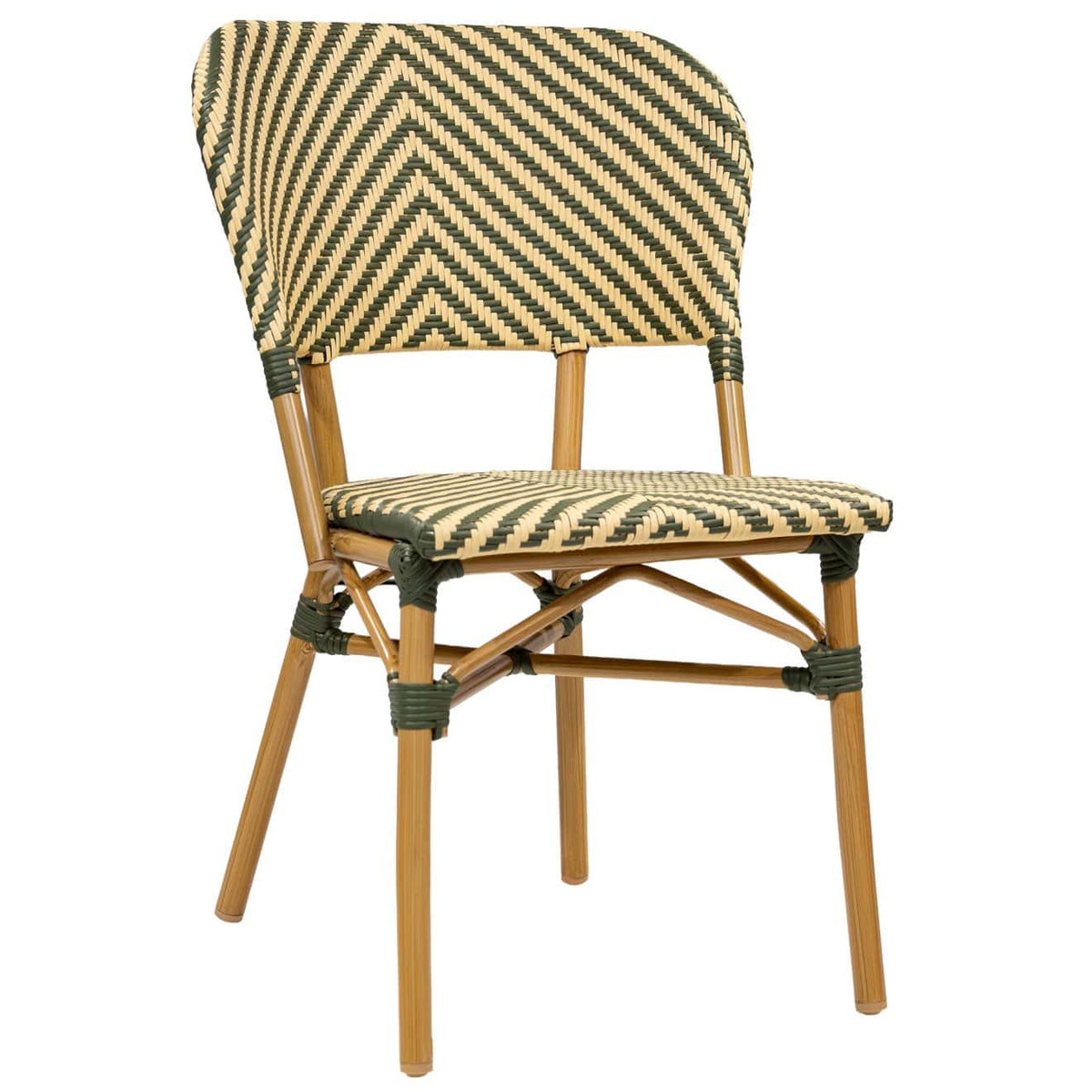 Toujours Terrasstoel – Bamboo/Groen-Beige