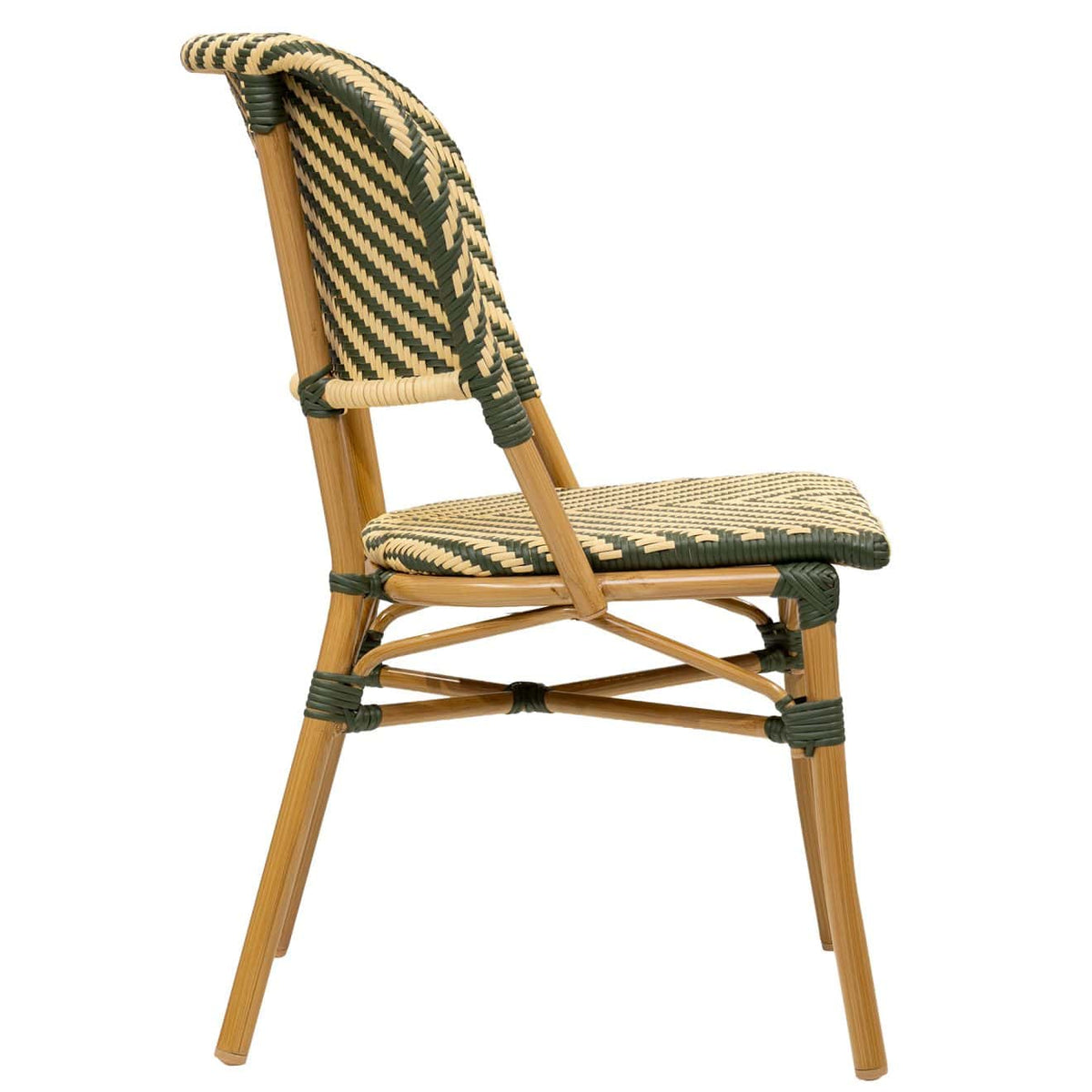 Toujours Terrasstoel – Bamboo/Groen-Beige