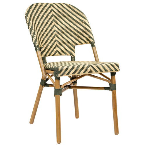 Tibaut Terrasstoel – Bamboo/Groen-Beige