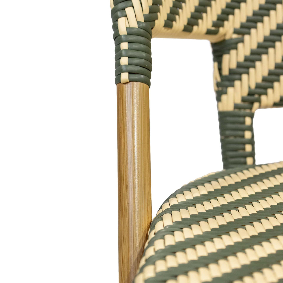 Tibaut Terrasstoel – Bamboo/Groen-Beige