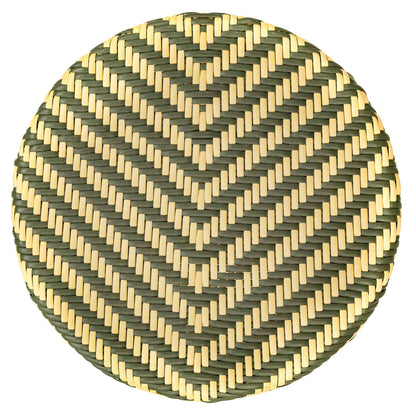 Toujours Hocker – Bamboo/Groen-Beige