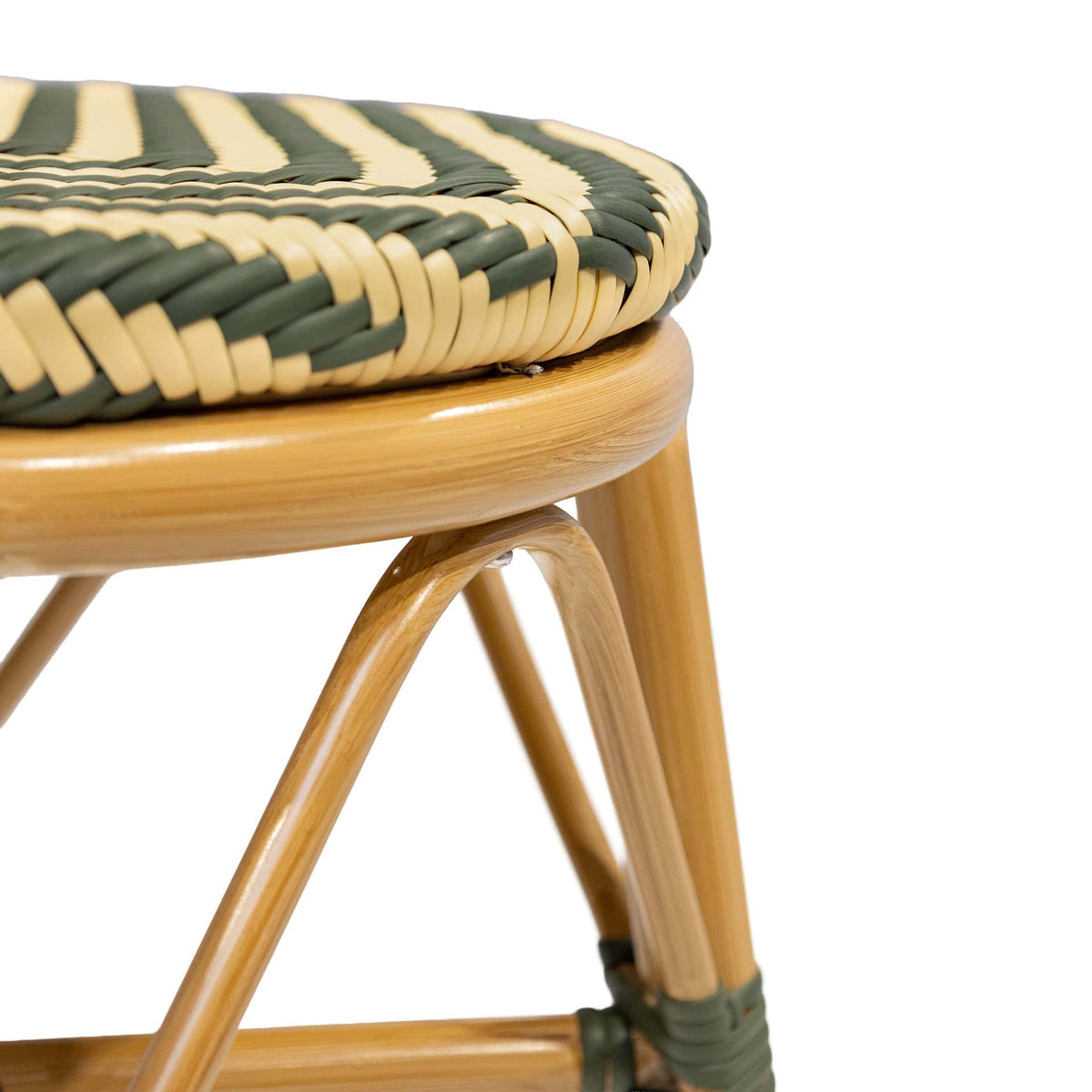 Toujours Hocker – Bamboo/Groen-Beige