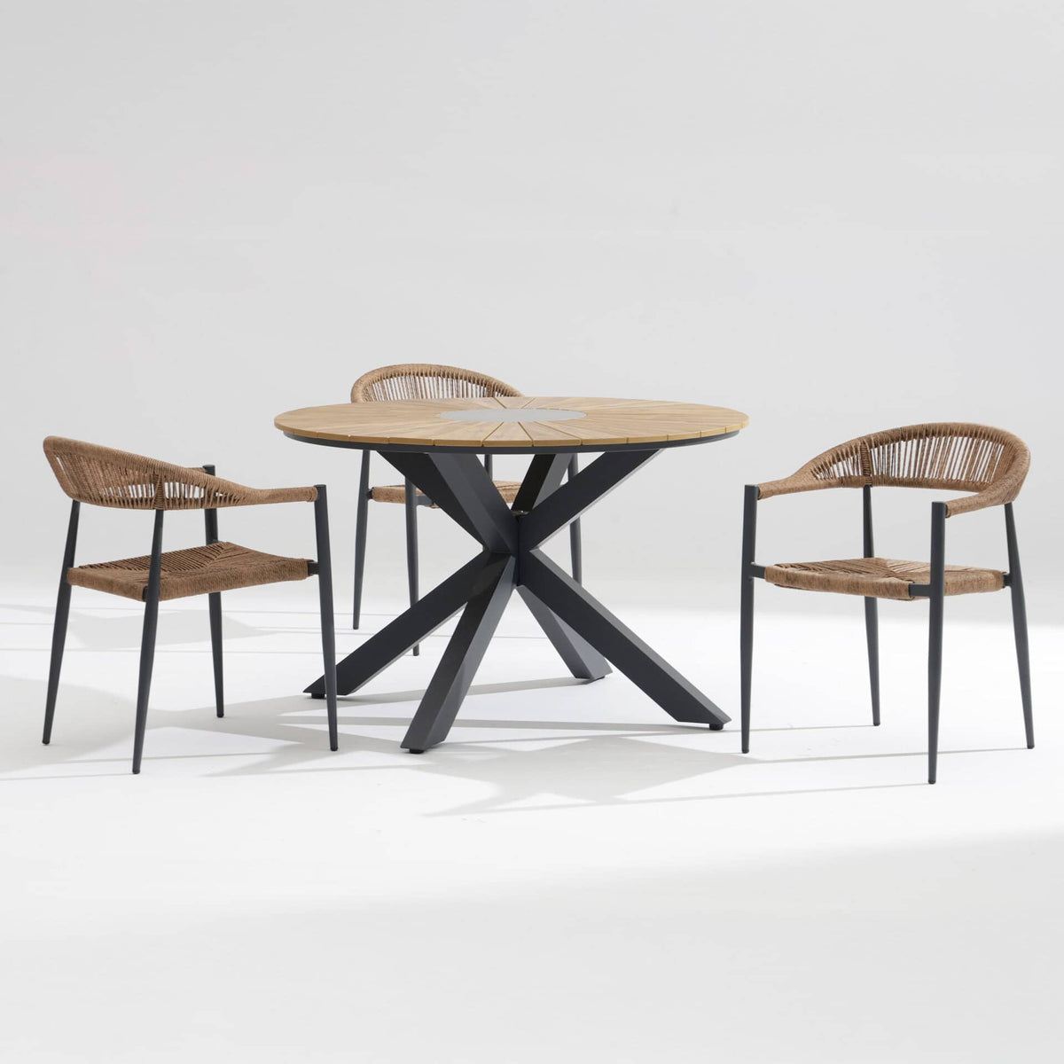 Dion Terrastafel – Ø120cm – Antraciet