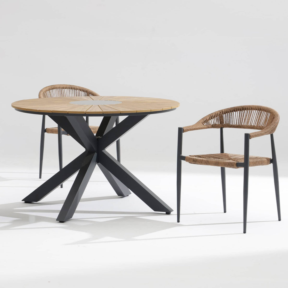 Dion Terrastafel – Ø120cm – Antraciet