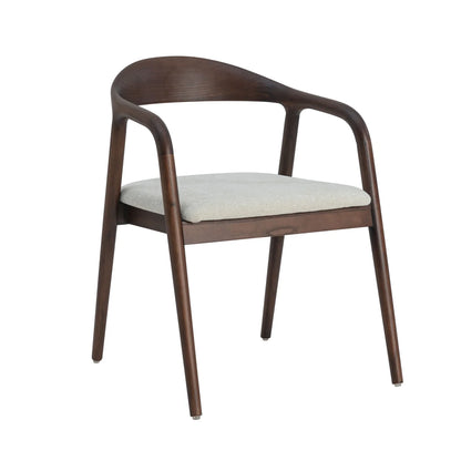 Kaori Stoel - Walnoot - Beige