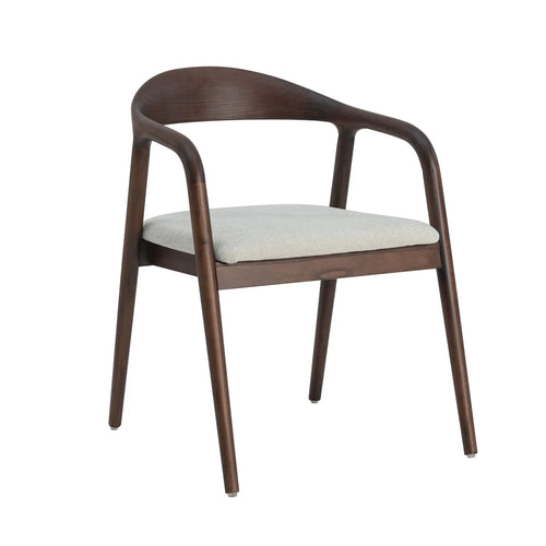 Kaori Stoel - Walnoot - Beige