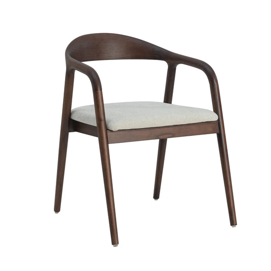 Kaori Stoel - Walnoot - Beige
