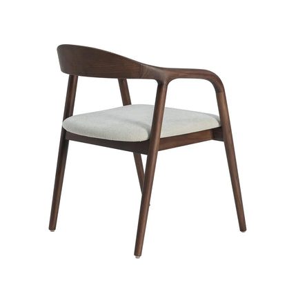 Kaori Stoel - Walnoot - Beige