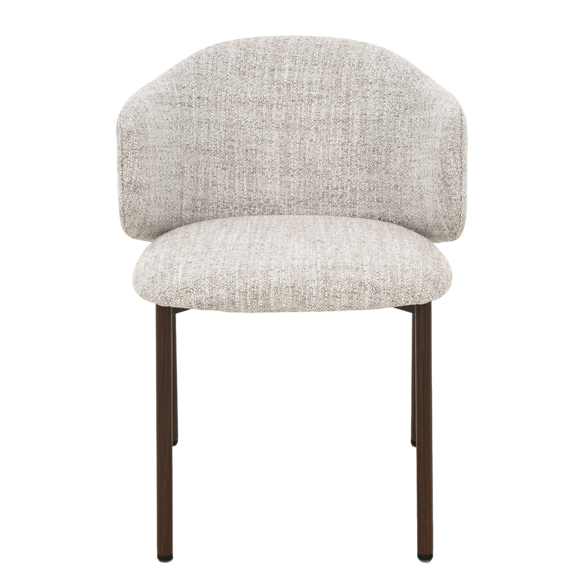 Yuna Stoel - Beige - Walnoot